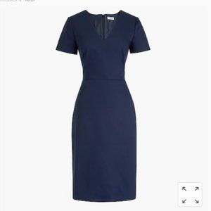 J Crew Cap Sleeve V-neck Work Dress